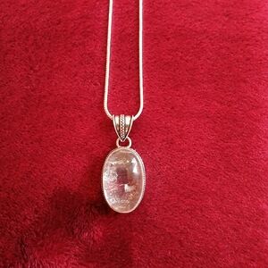 Clear Quarts Gemstone Necklace